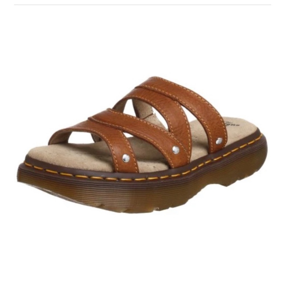 Brown Leather/black Sandals